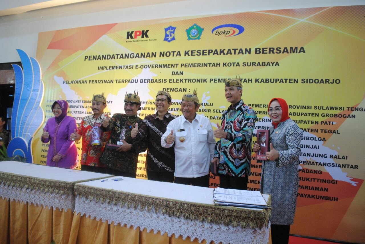 Kpk Fasilitasi Mou Implementasi E Government Antara Pemkot Surabaya Dengan Pemkab Pati Website 